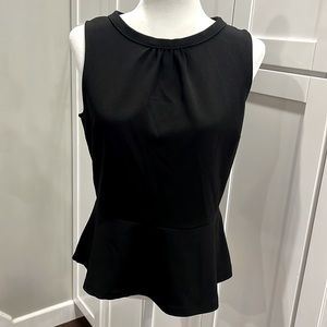 Banana Republic Black Peplum Top - SMALL